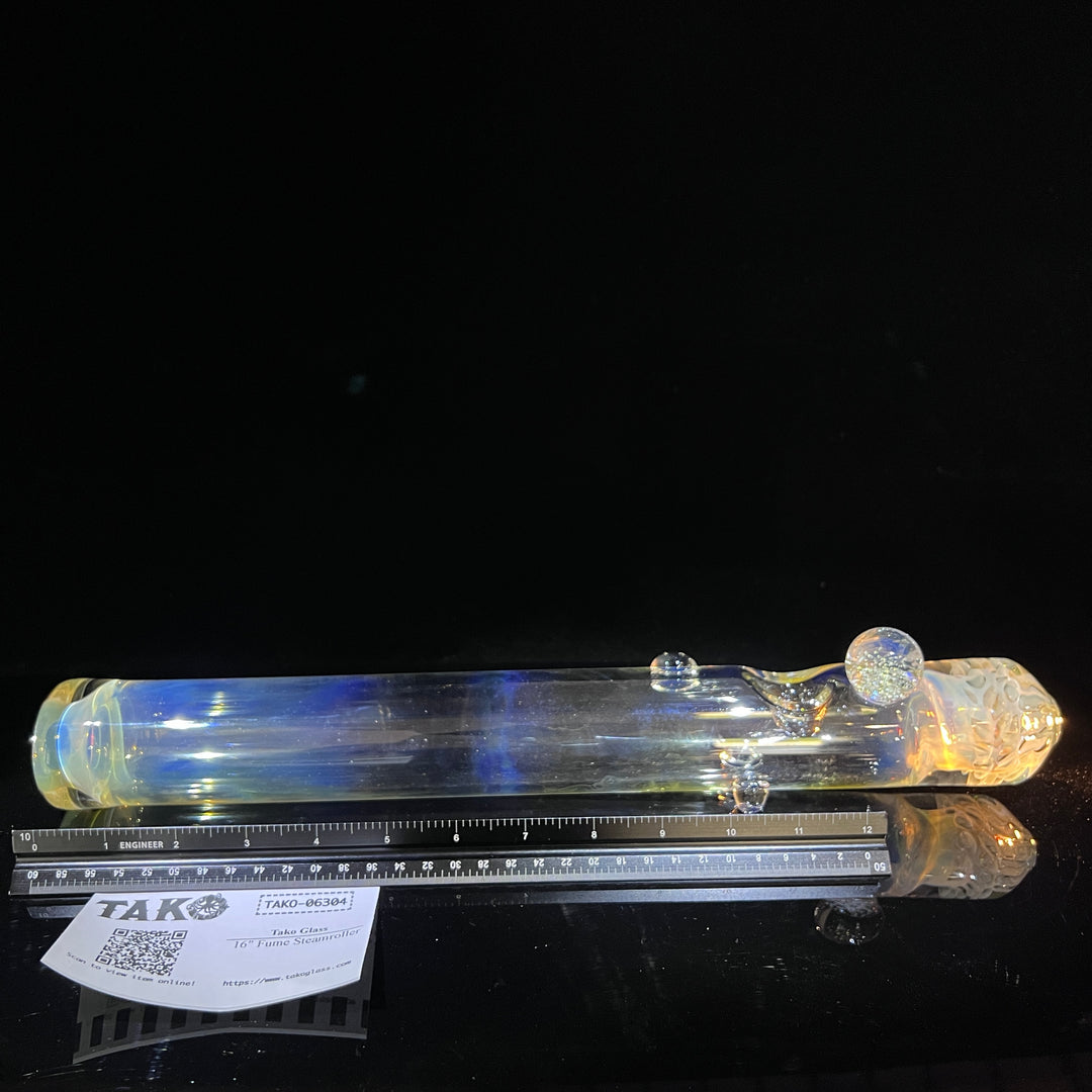 16" Fume Steamroller Glass Pipe Tako Glass   