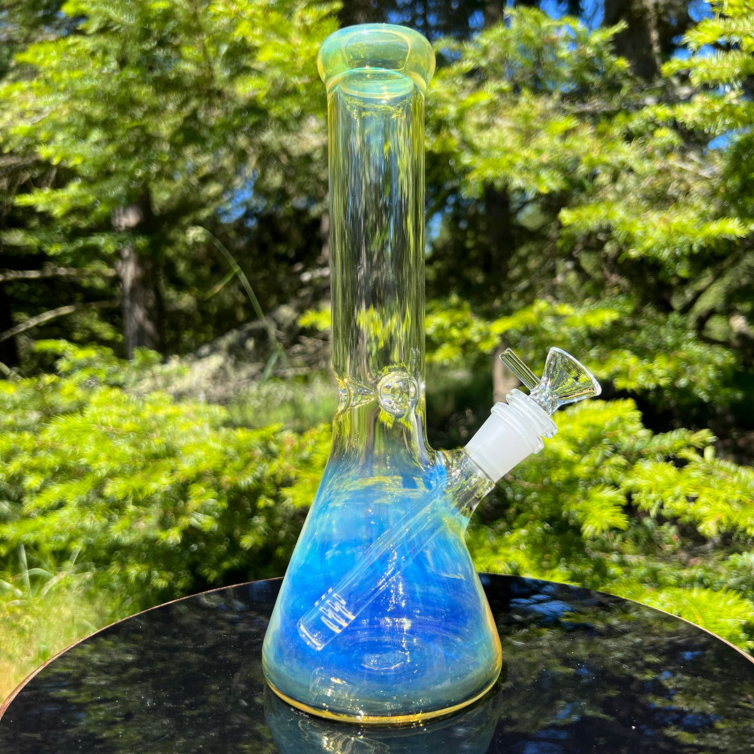 10" Fume Beaker Bong Glass Pipe TG   