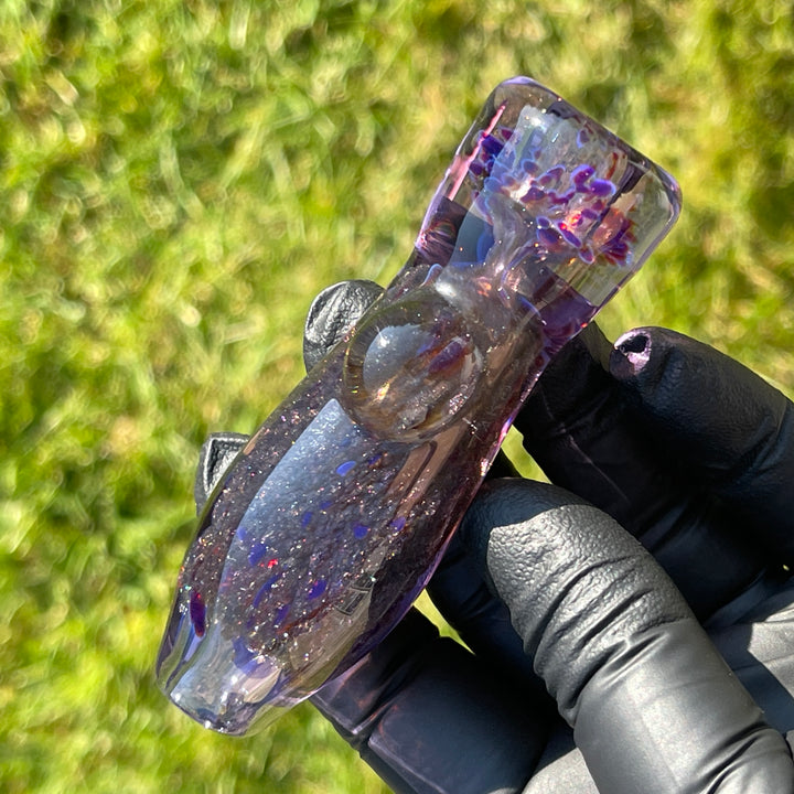 Black Plasma Chillum Glass Pipe Tako Glass   