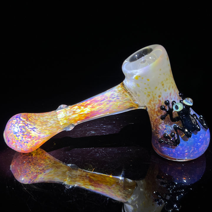 Purple Magic Frog Hammer Bubbler Glass Pipe Beezy Glass   