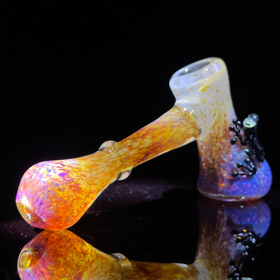 Purple Magic Frog Hammer Bubbler Glass Pipe Beezy Glass   