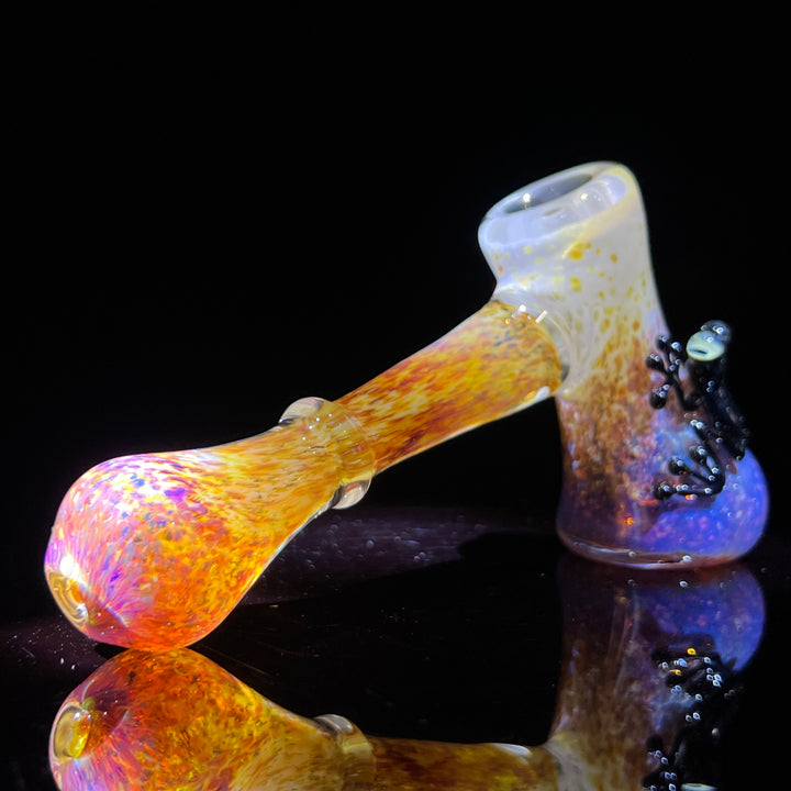 Purple Magic Frog Hammer Bubbler Glass Pipe Beezy Glass   