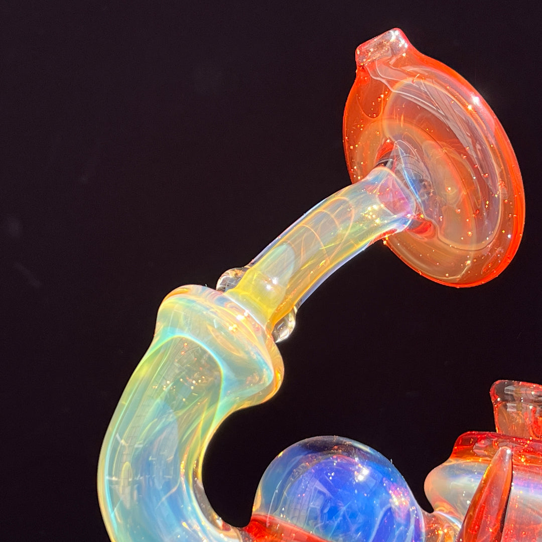 Space Cricket Double Bubbler Glass Pipe Space Cricket   