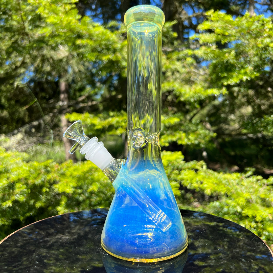 10" Fume Beaker Bong Glass Pipe TG   