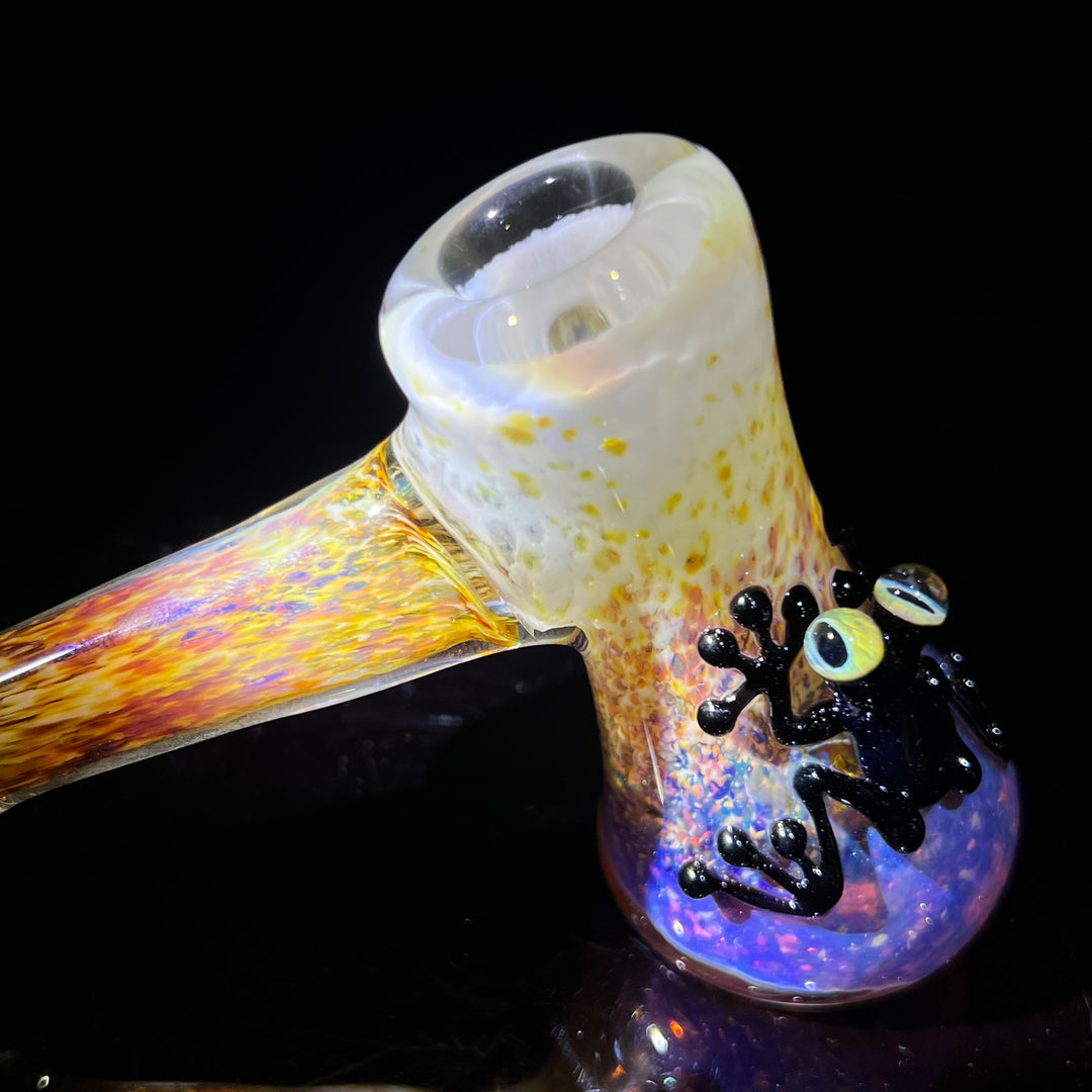 Purple Magic Frog Hammer Bubbler Glass Pipe Beezy Glass   