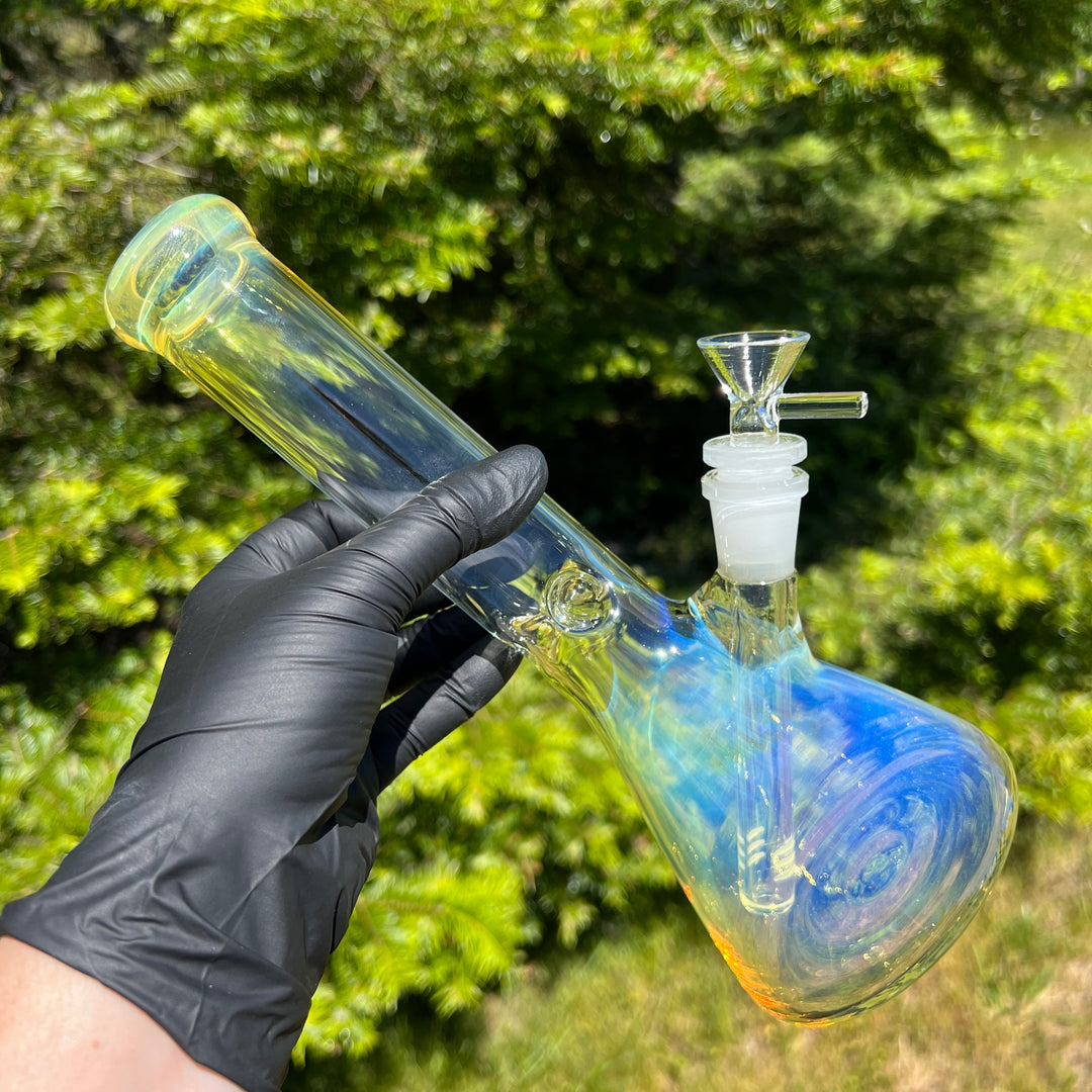 10" Fume Beaker Bong Glass Pipe TG   