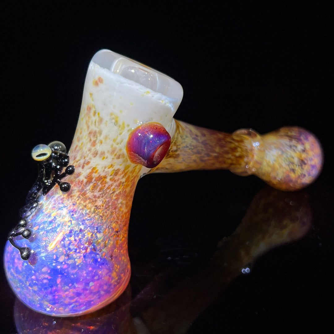 Purple Magic Frog Hammer Bubbler Glass Pipe Beezy Glass   