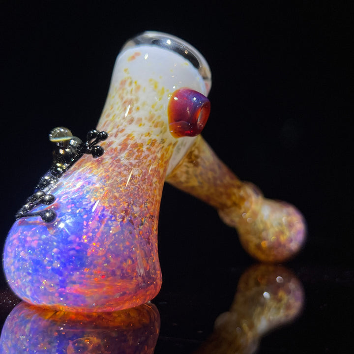 Purple Magic Frog Hammer Bubbler Glass Pipe Beezy Glass   