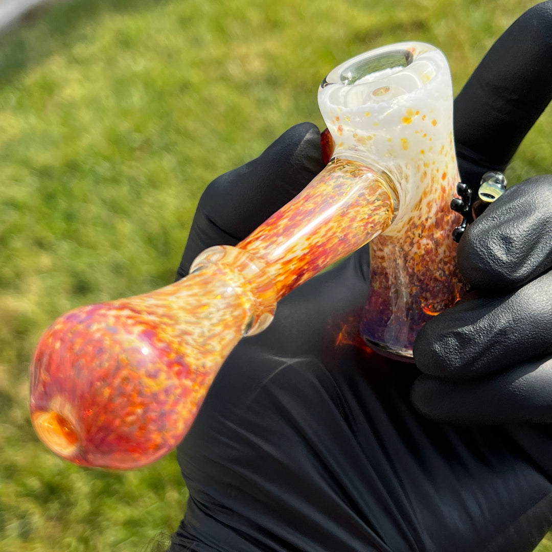 Purple Magic Frog Hammer Bubbler Glass Pipe Beezy Glass   