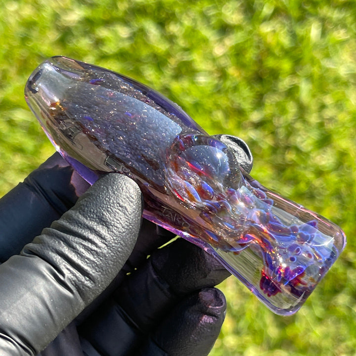 Black Plasma Chillum Glass Pipe Tako Glass   