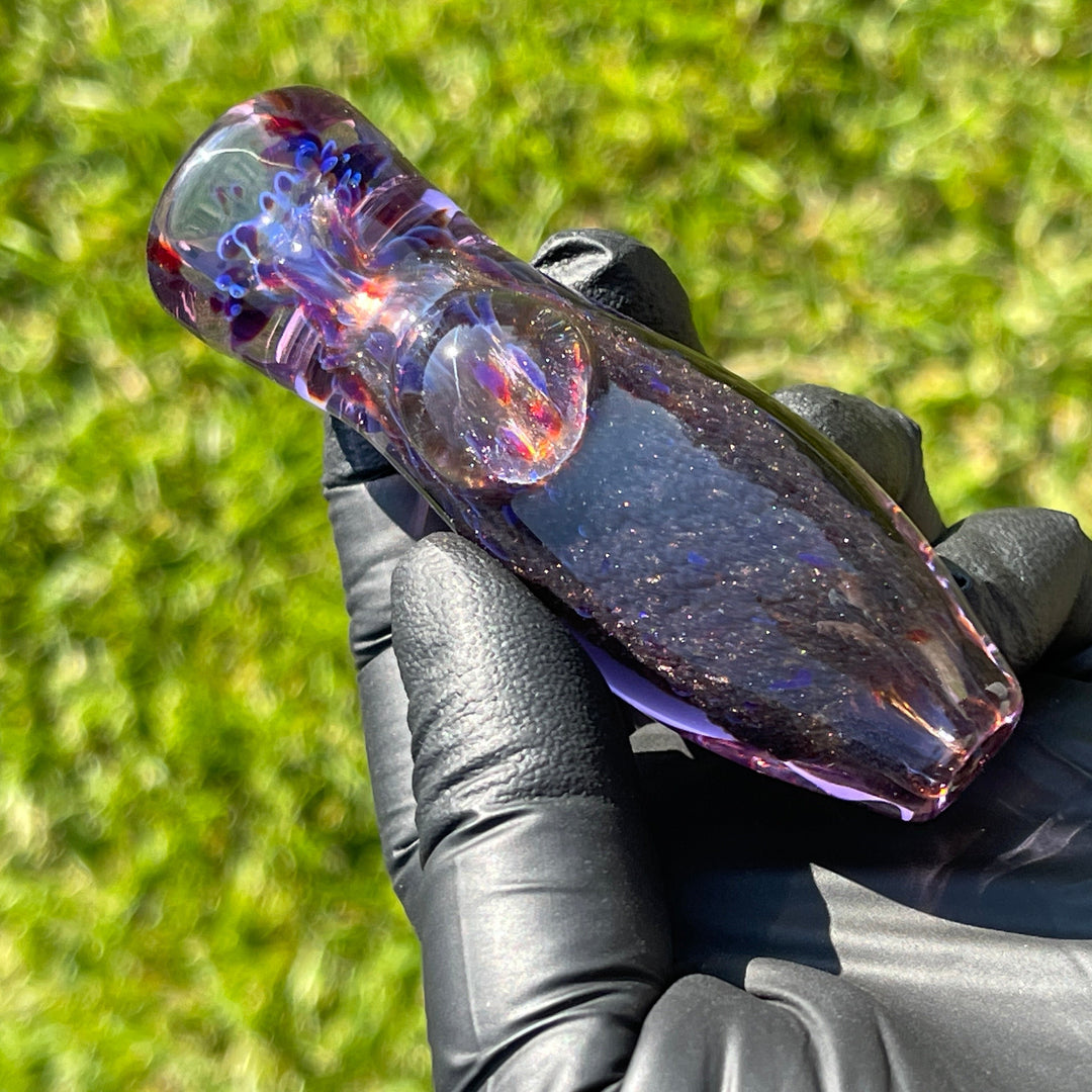 Black Plasma Chillum Glass Pipe Tako Glass   