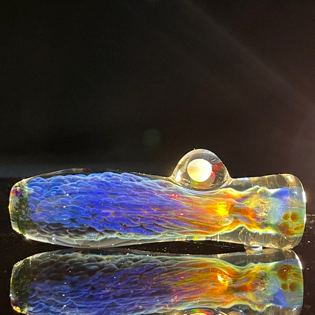 Purple Nebula Opal Chillum Glass Pipe Tako Glass   