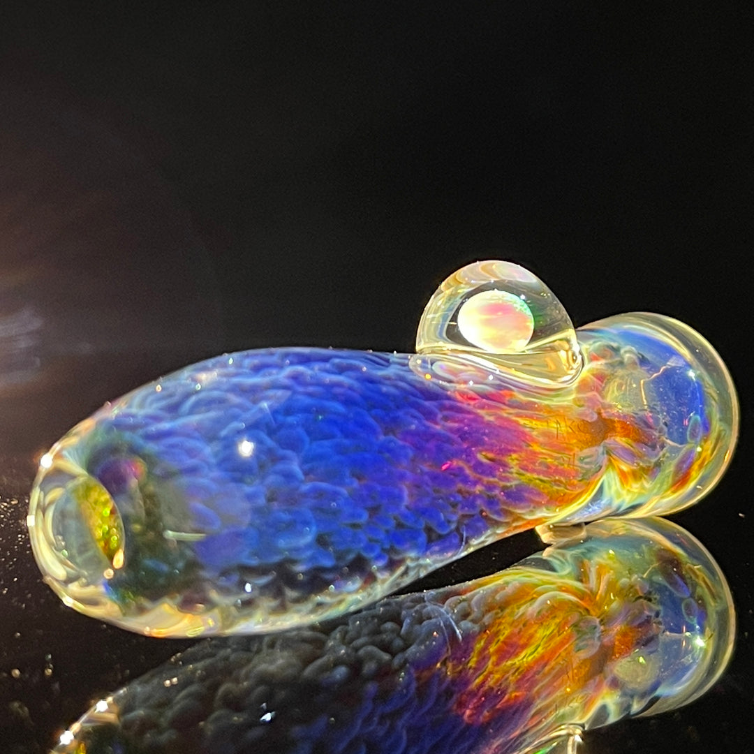 Purple Nebula Opal Chillum Glass Pipe Tako Glass   