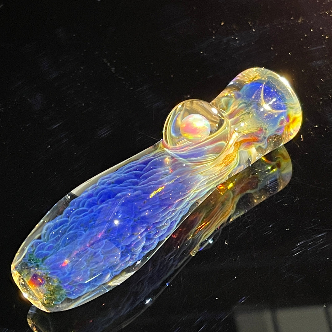 Purple Nebula Opal Chillum Glass Pipe Tako Glass   