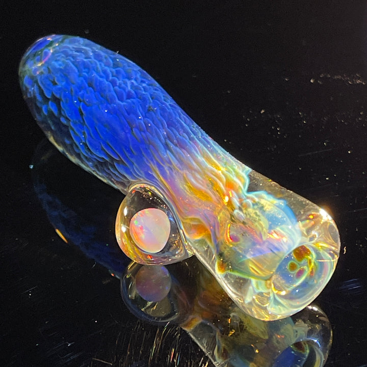 Purple Nebula Opal Chillum Glass Pipe Tako Glass   