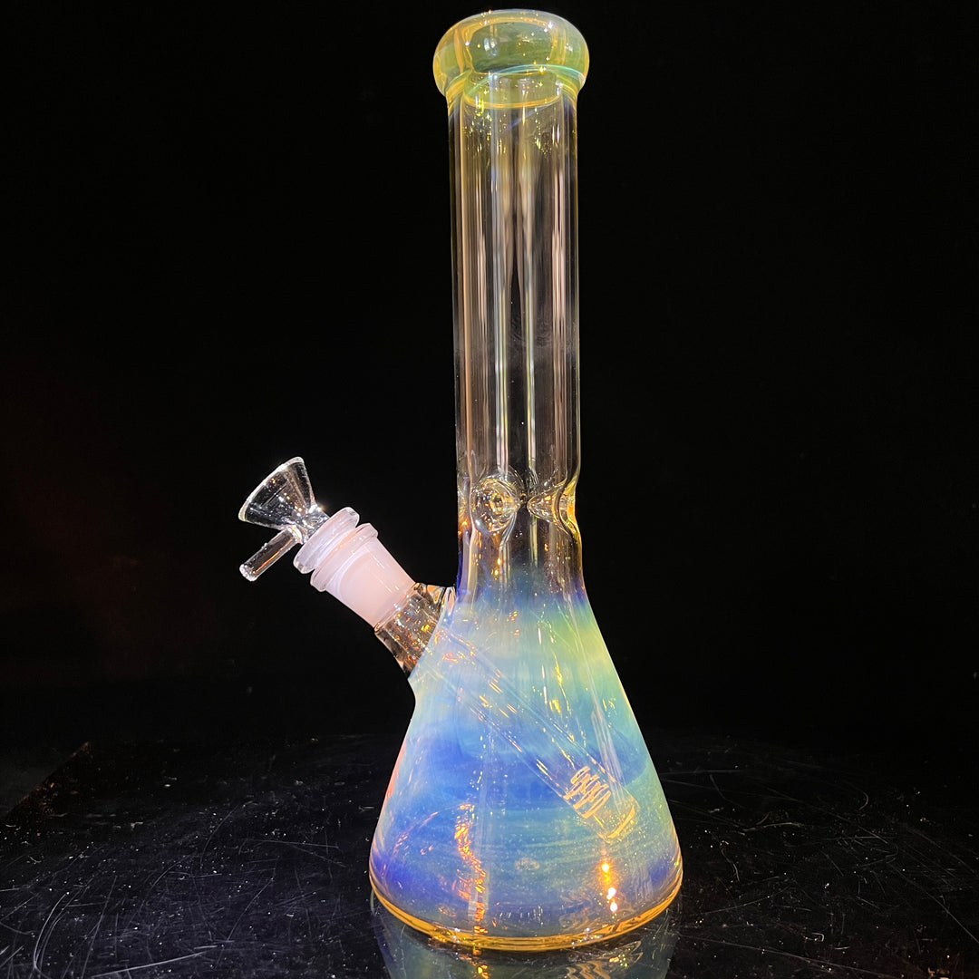 10" Fume Beaker Bong + Bonus Pullslide Combo Glass Pipe TG