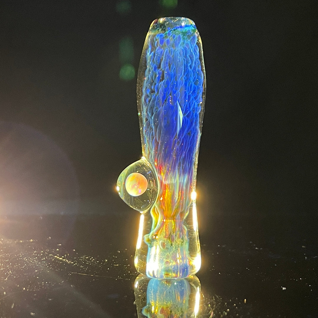 Purple Nebula Opal Chillum Glass Pipe Tako Glass   