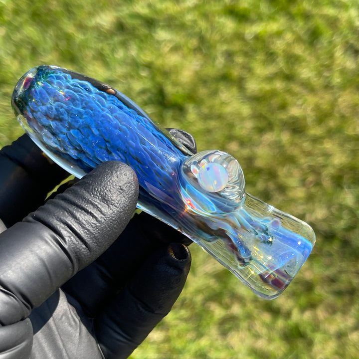 Purple Nebula Opal Chillum Glass Pipe Tako Glass   