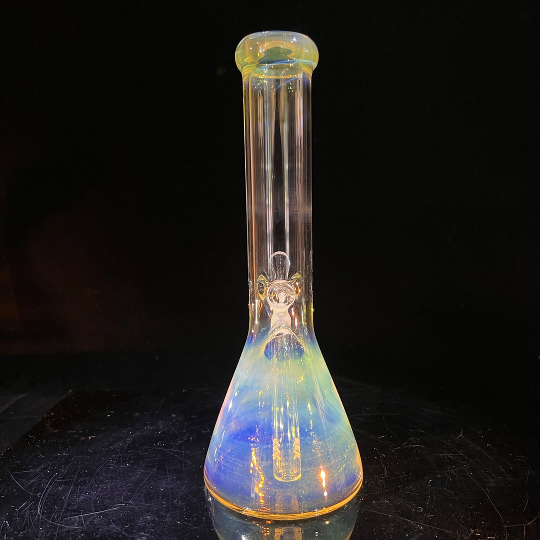 10" Fume Beaker Bong + Bonus Pullslide Combo Glass Pipe TG