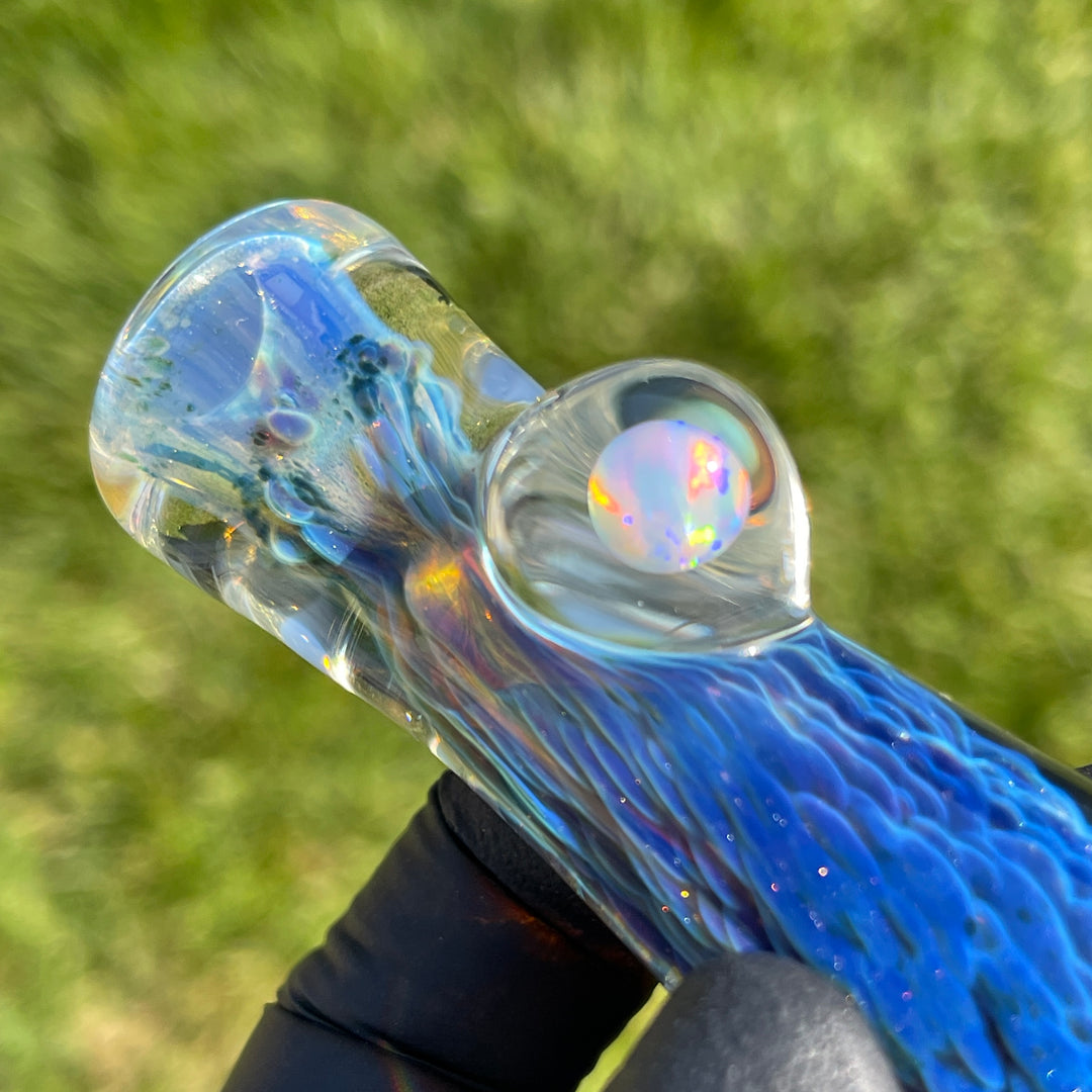 Purple Nebula Opal Chillum Glass Pipe Tako Glass   