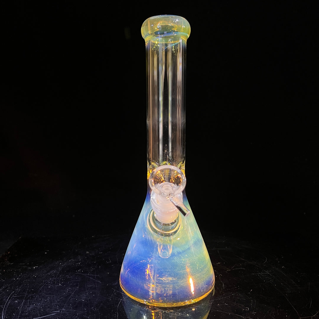 10" Fume Beaker Bong + Bonus Pullslide Combo Glass Pipe TG