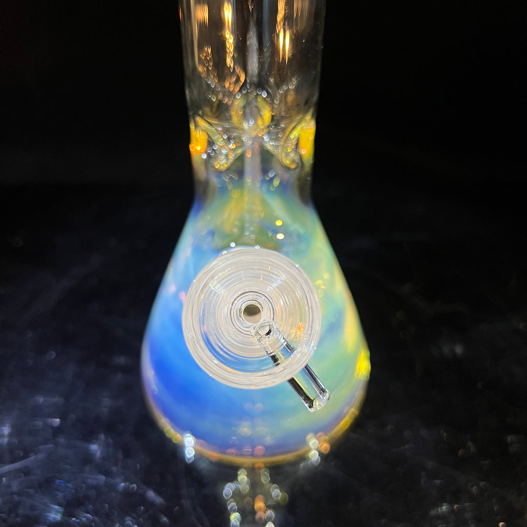 10" Fume Beaker Bong + Bonus Pullslide Combo Glass Pipe TG   