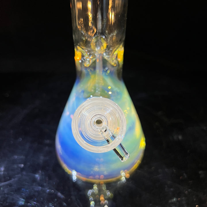 10" Fume Beaker Bong + Bonus Pullslide Combo Glass Pipe TG