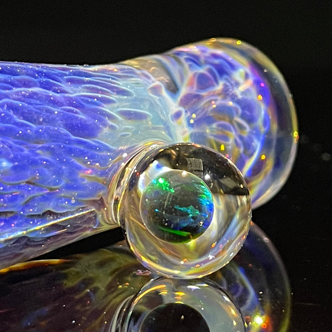 Purple Nebula Opal Chillum Glass Pipe Tako Glass   