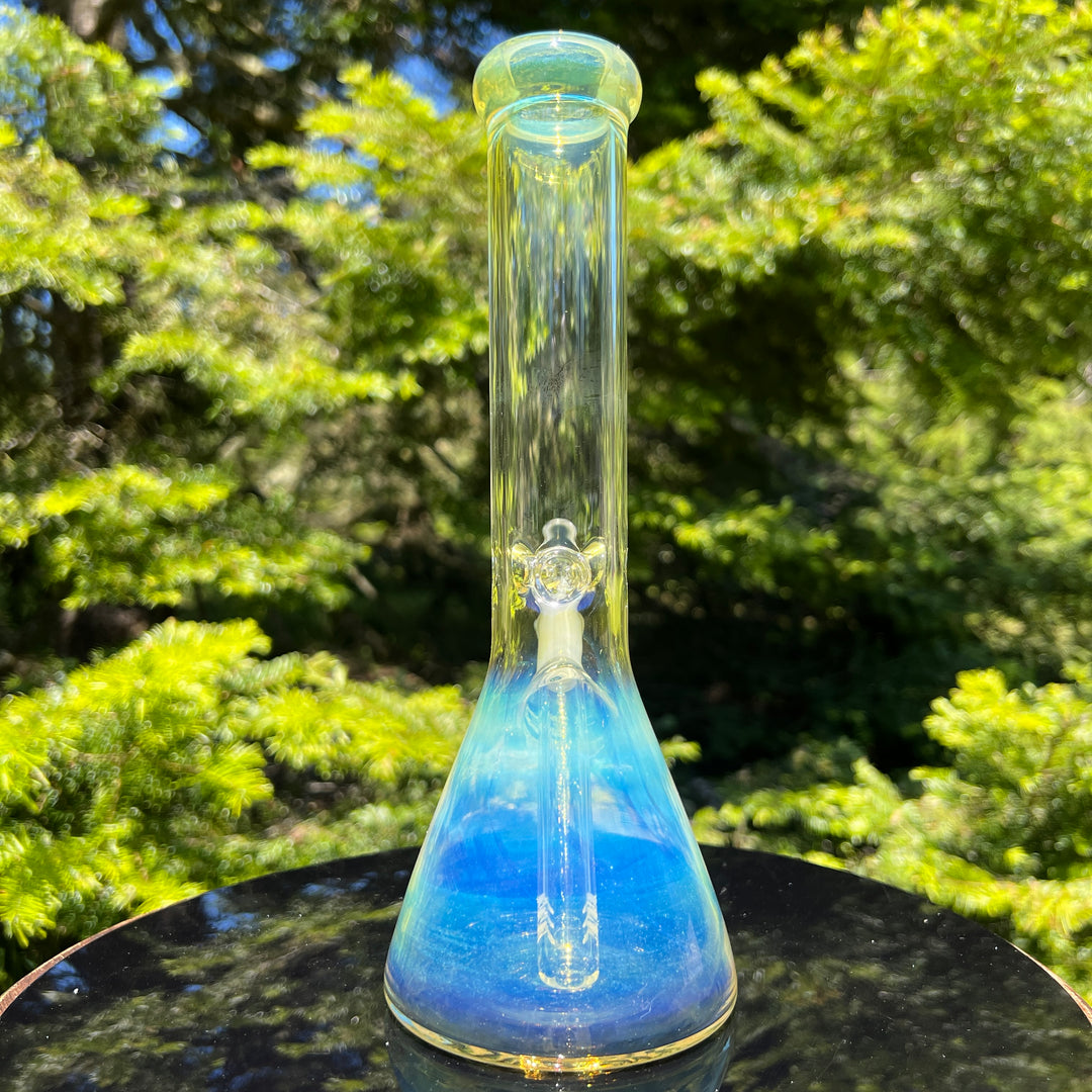 10" Fume Beaker Bong + Bonus Pullslide Combo Glass Pipe TG