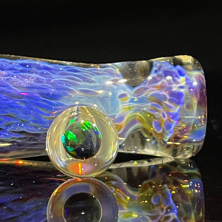 Purple Nebula Opal Chillum Glass Pipe Tako Glass   