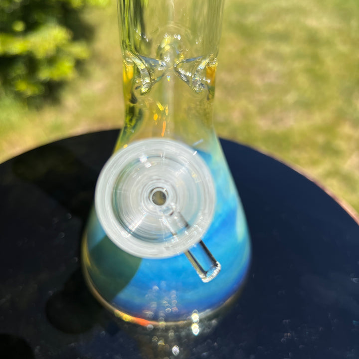 10" Fume Beaker Bong + Bonus Pullslide Combo Glass Pipe TG   