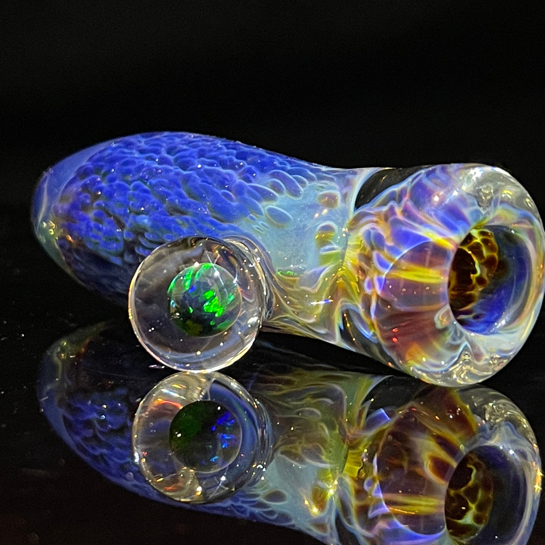 Purple Nebula Opal Chillum Glass Pipe Tako Glass   