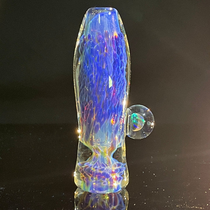 Purple Nebula Opal Chillum Glass Pipe Tako Glass   