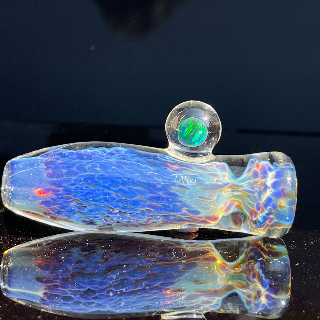 Purple Nebula Opal Chillum Glass Pipe Tako Glass   