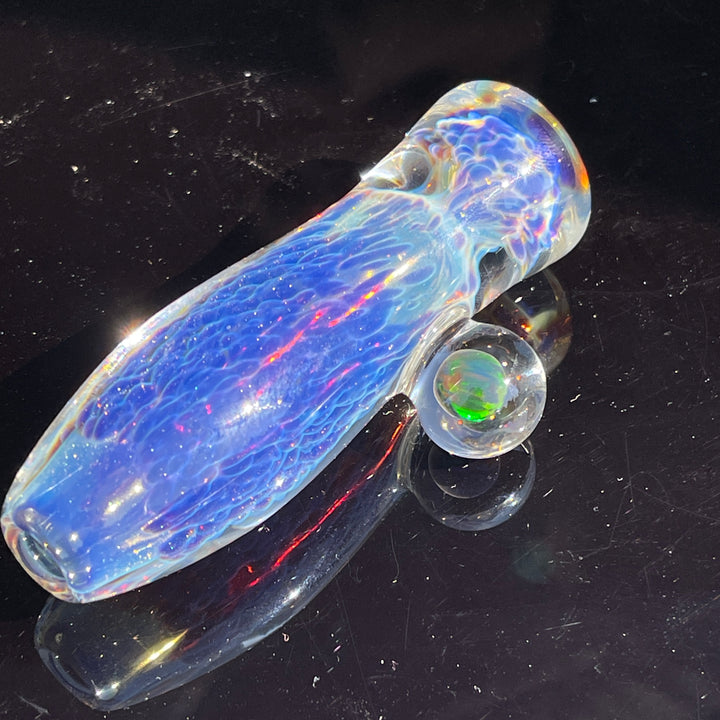 Purple Nebula Opal Chillum Glass Pipe Tako Glass   