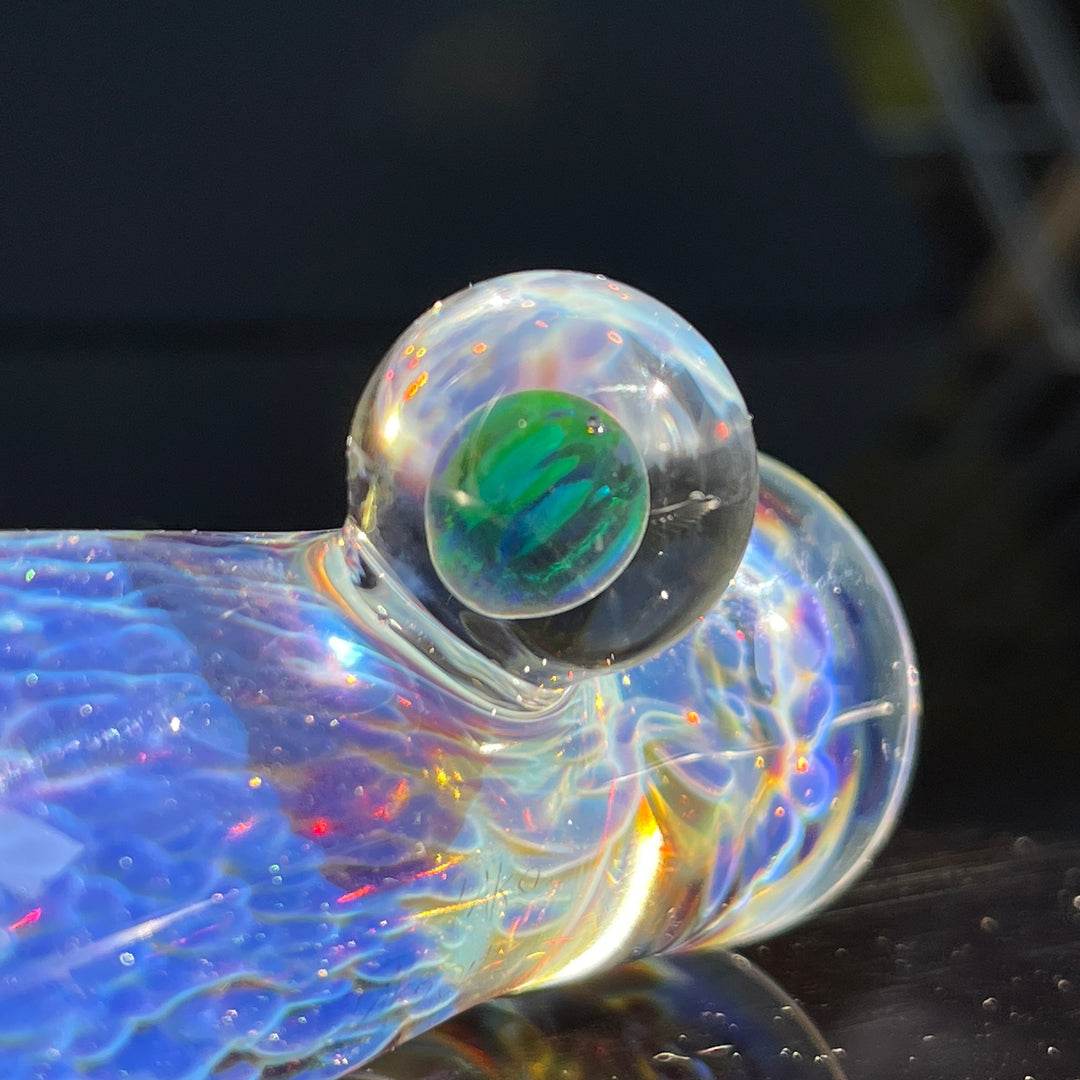 Purple Nebula Opal Chillum Glass Pipe Tako Glass   