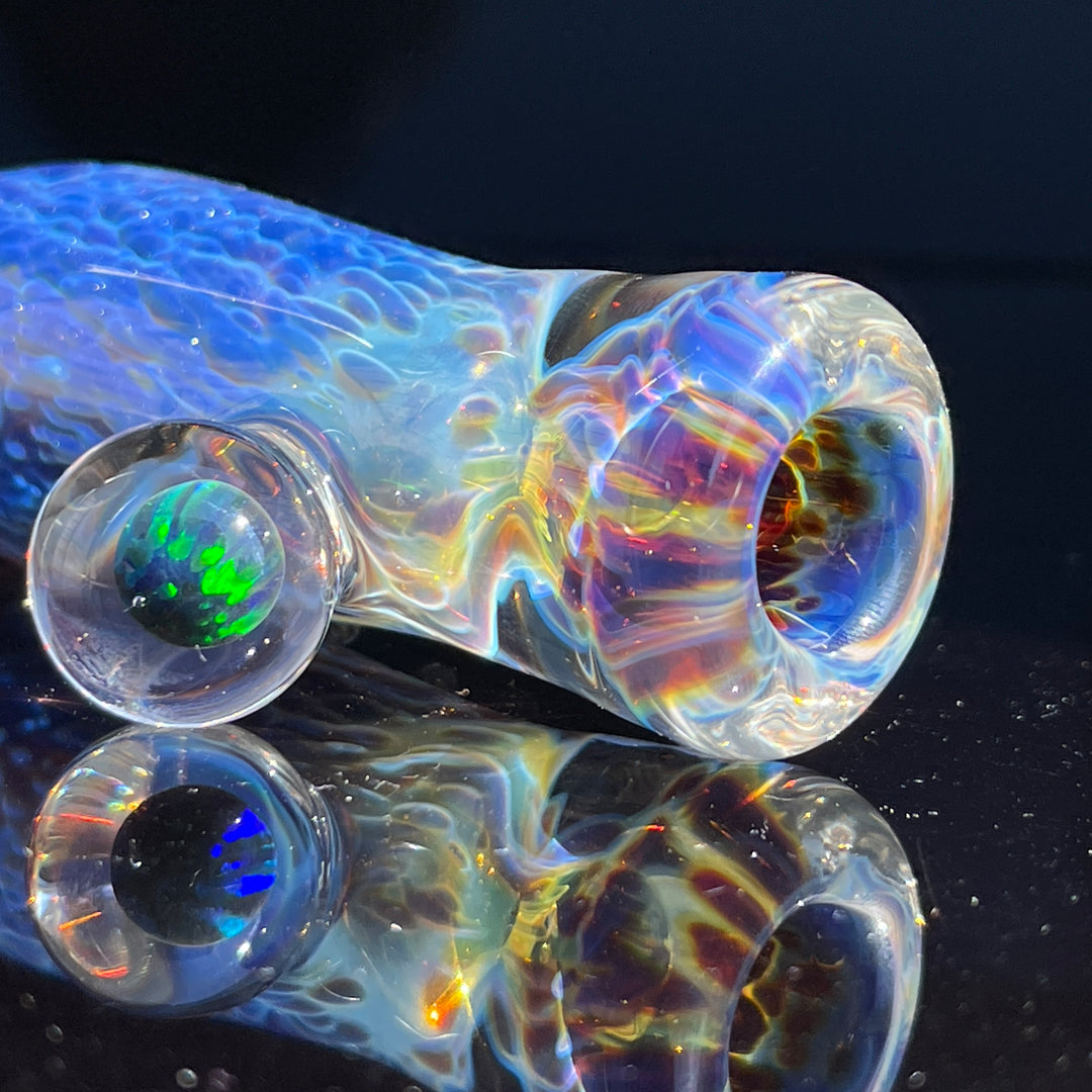 Purple Nebula Opal Chillum Glass Pipe Tako Glass   