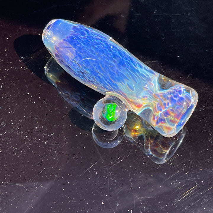 Purple Nebula Opal Chillum Glass Pipe Tako Glass   