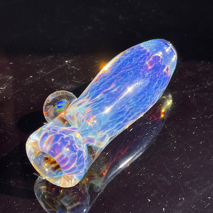 Purple Nebula Opal Chillum Glass Pipe Tako Glass   