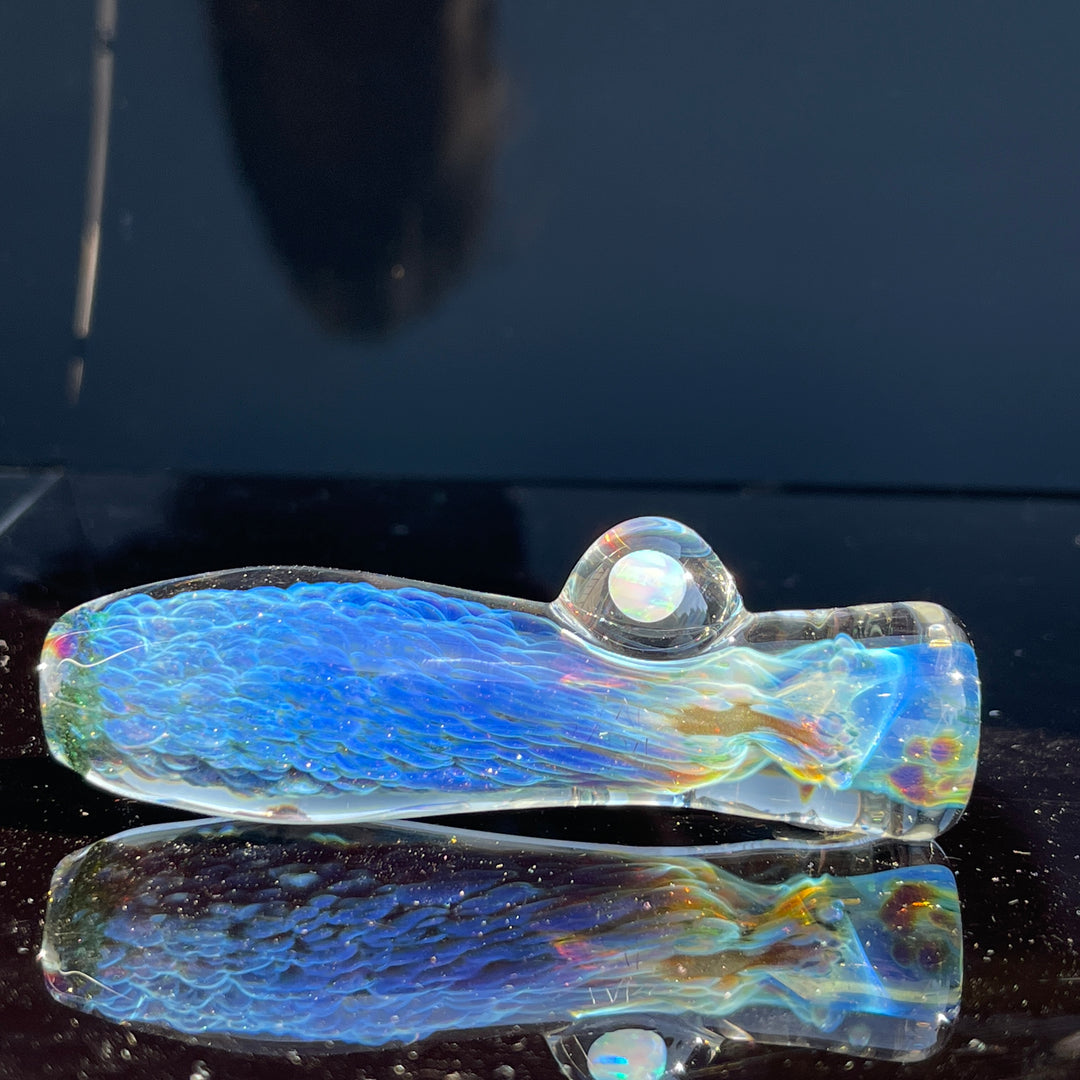 Purple Nebula Opal Chillum Glass Pipe Tako Glass   