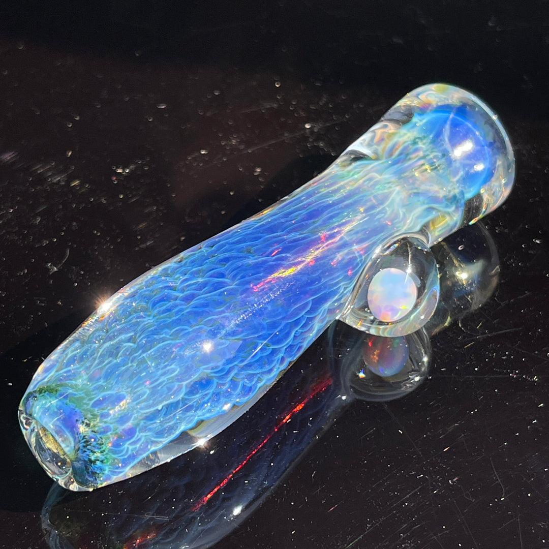 Purple Nebula Opal Chillum Glass Pipe Tako Glass   