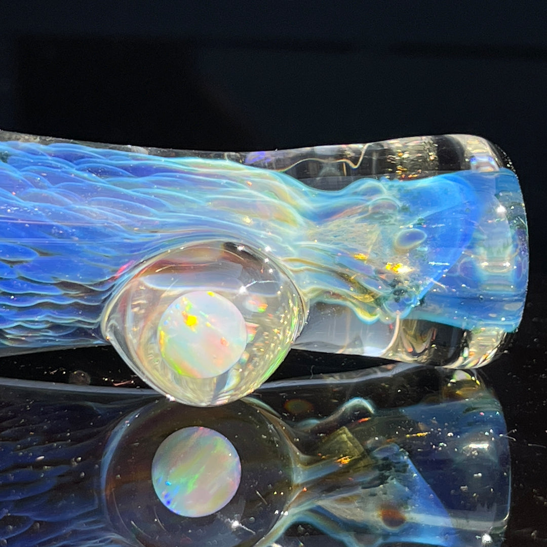 Purple Nebula Opal Chillum Glass Pipe Tako Glass   