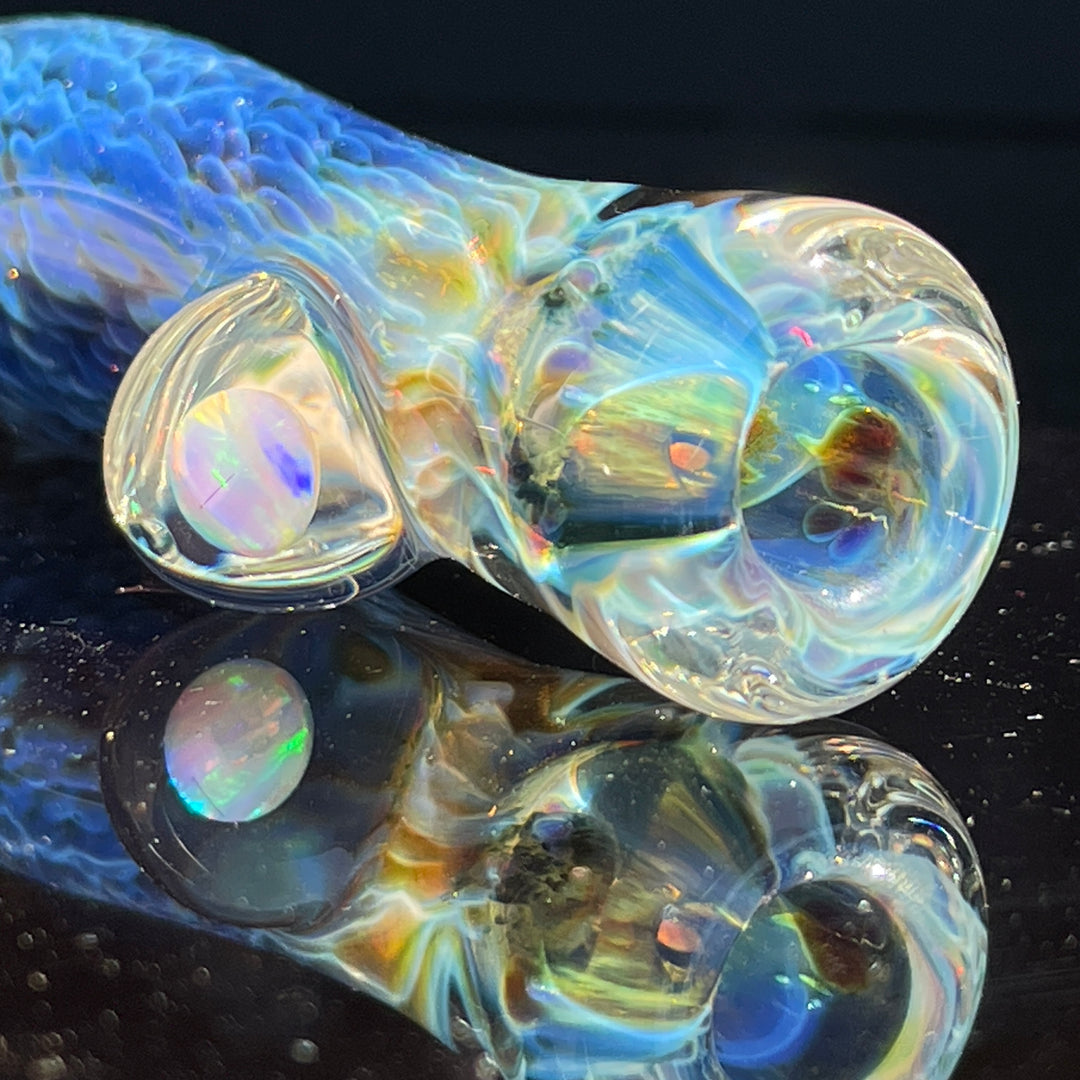 Purple Nebula Opal Chillum Glass Pipe Tako Glass   