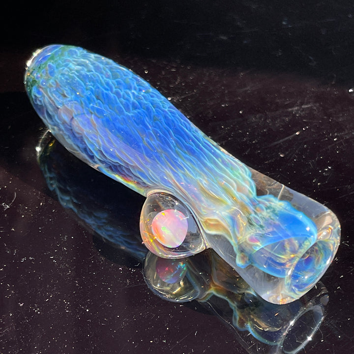 Purple Nebula Opal Chillum Glass Pipe Tako Glass   