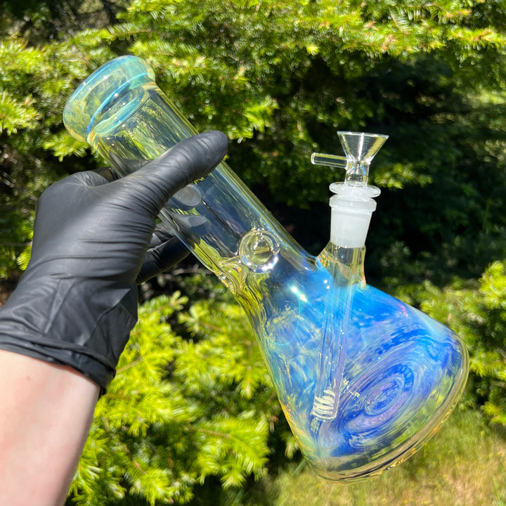 50 X 5 Fumed Beaker Bong 10" Glass Pipe TG   