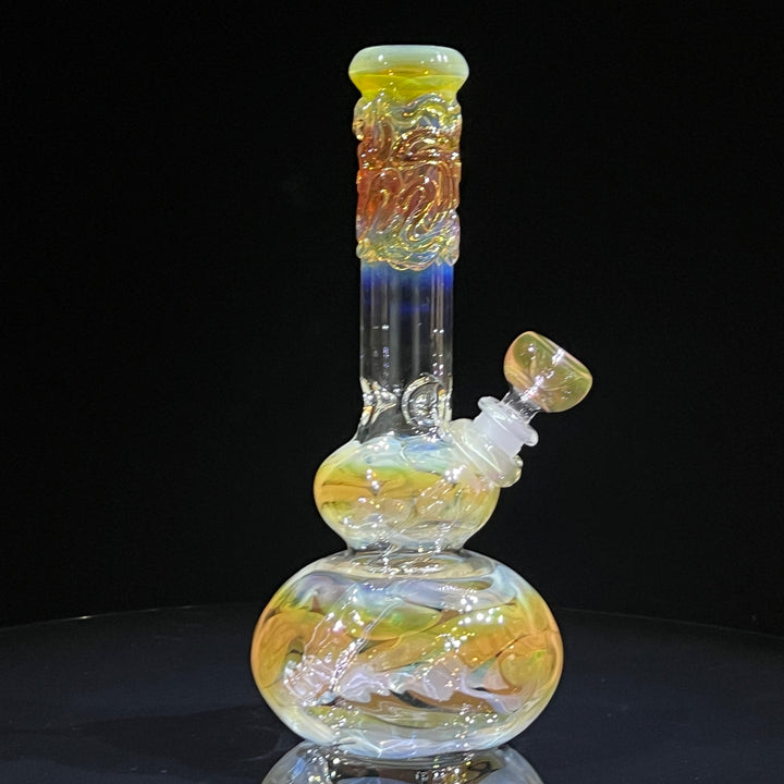 9.5" Fumed Double Bubble Bong Glass Pipe Mary Jane's Glass