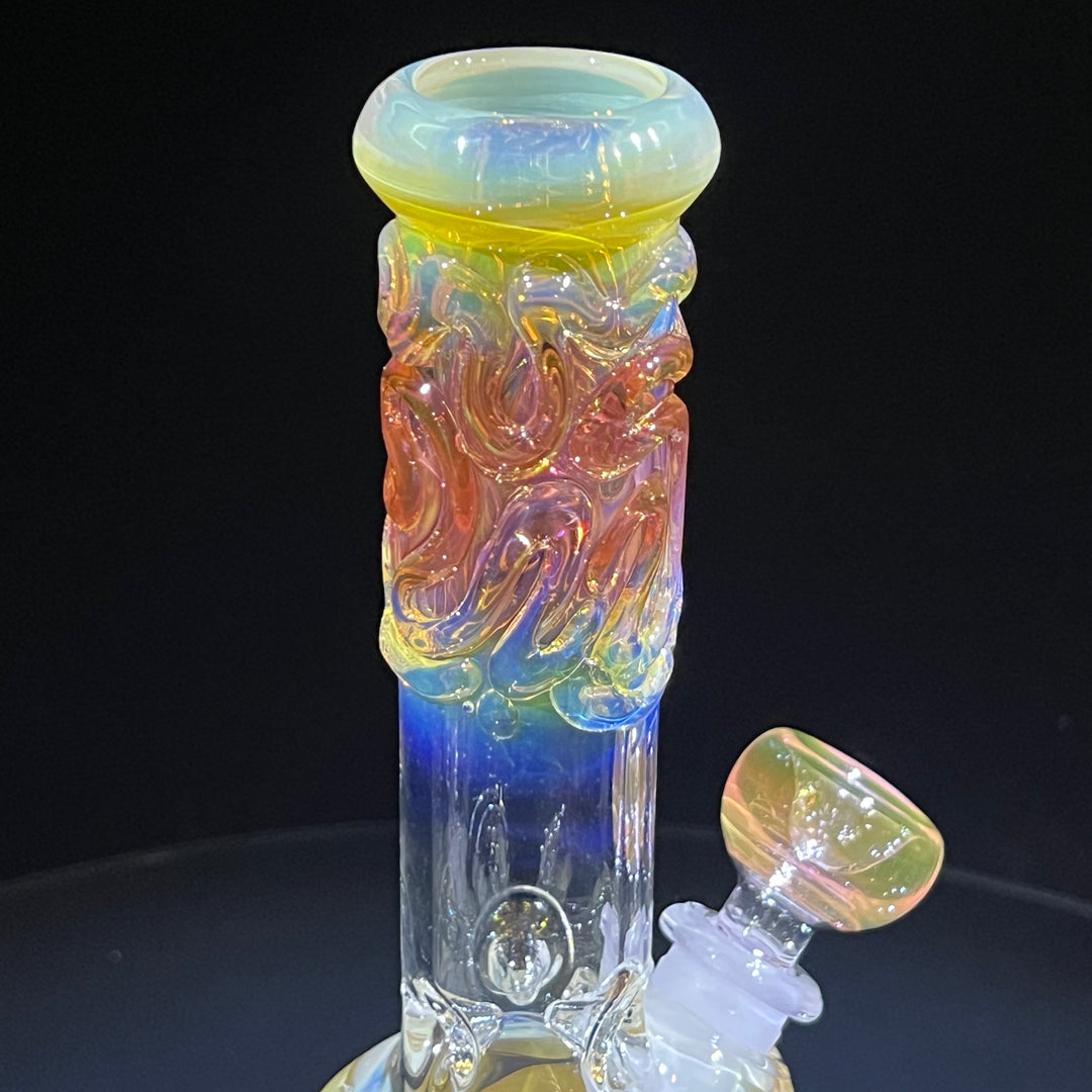 9.5" Fumed Double Bubble Bong Glass Pipe Mary Jane's Glass