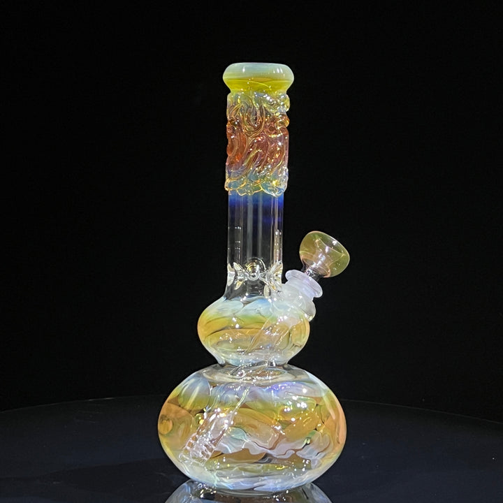 9.5" Fumed Double Bubble Bong Glass Pipe Mary Jane's Glass