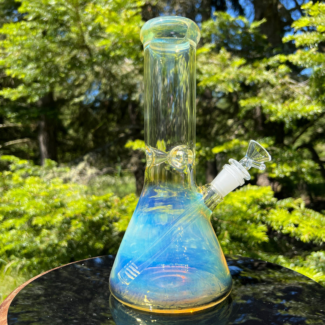 50 X 5 Fumed Beaker Bong 10" Glass Pipe TG   