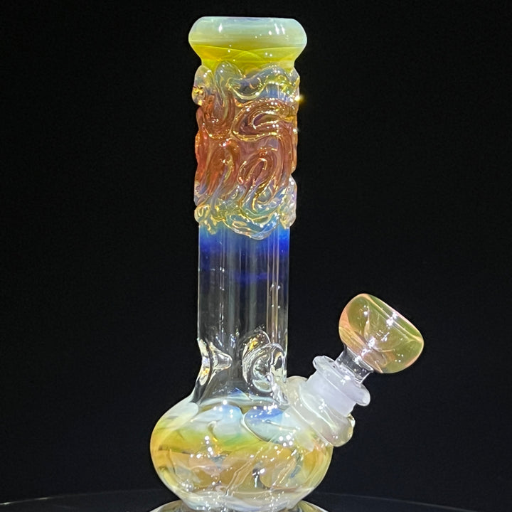 9.5" Fumed Double Bubble Bong Glass Pipe Mary Jane's Glass